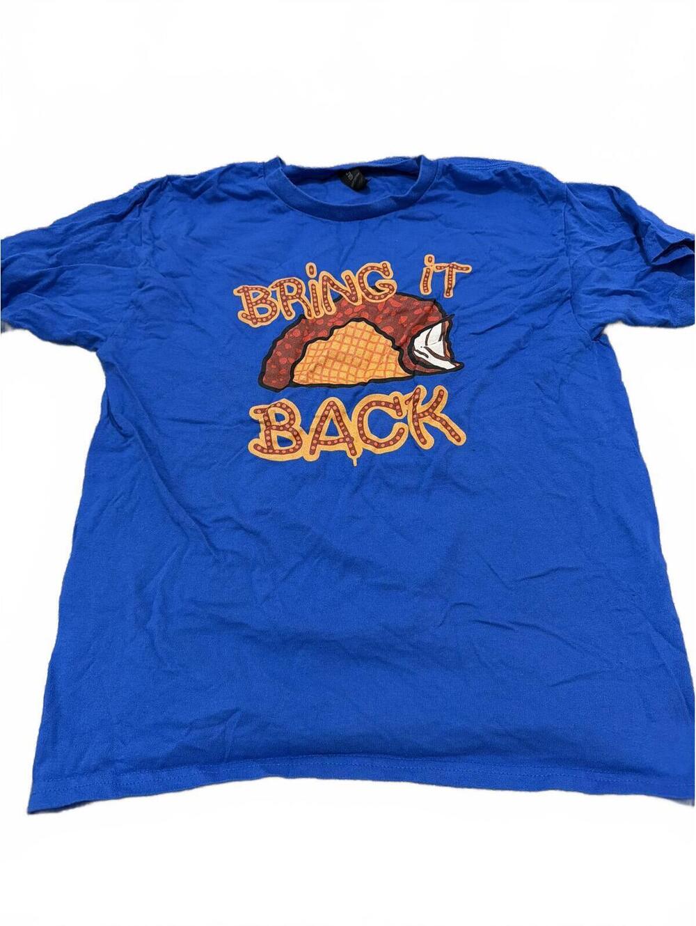 Gildan Boys Printed Taco Blue Graphic Tee XL